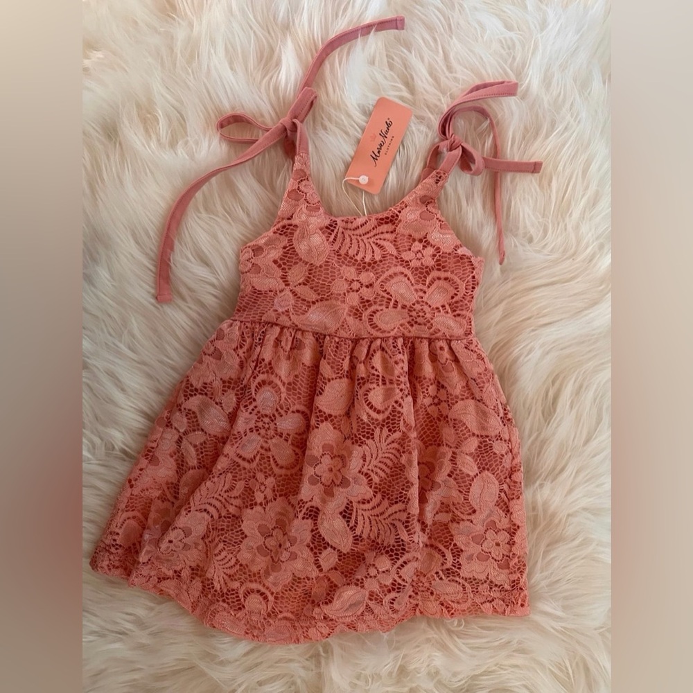 NWT Marie Nicole Peach Lace Twirl  XXS or 12-18 months